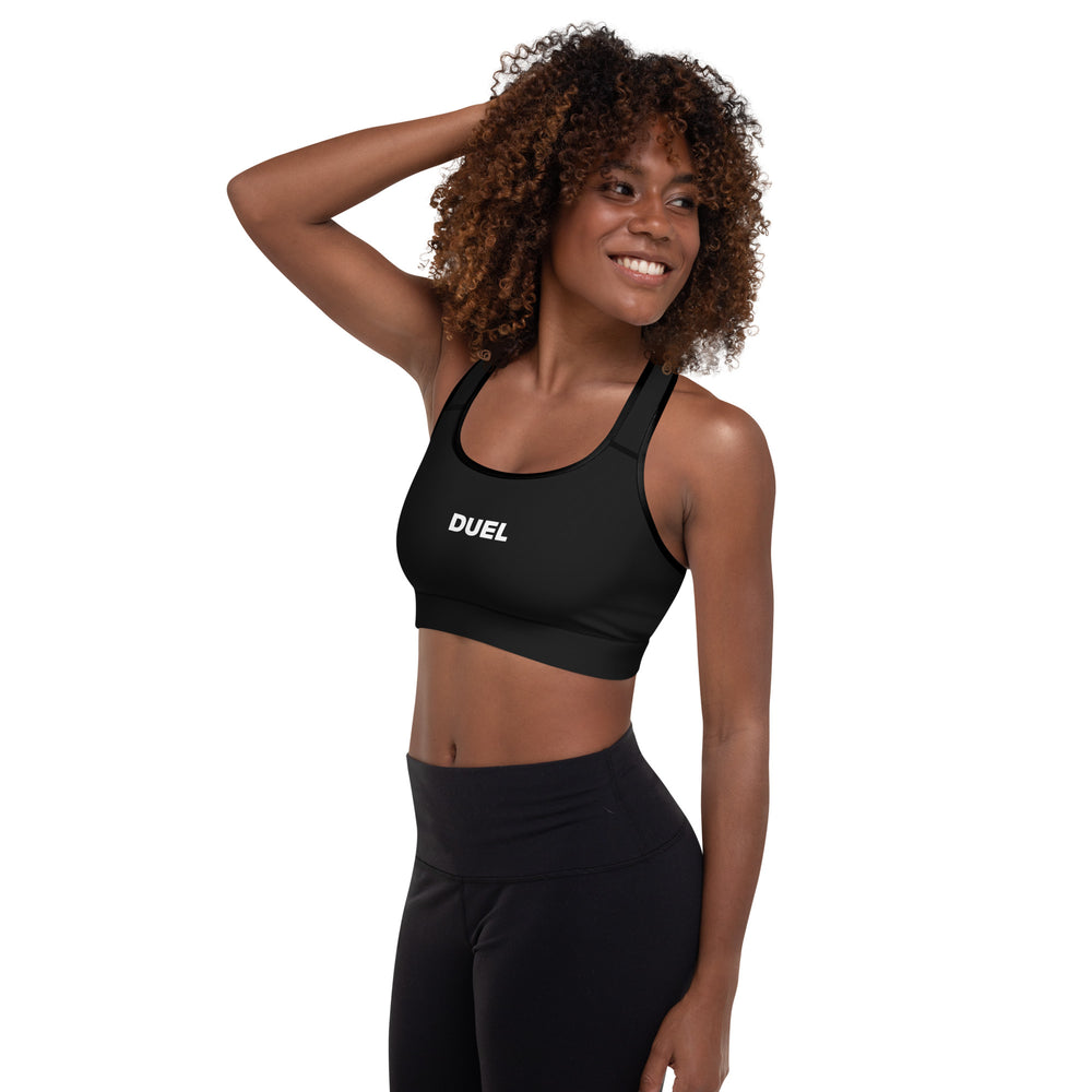 Black DUELFIT Padded Sports Bra