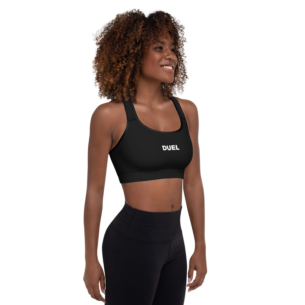 
                      
                        Black DUELFIT Padded Sports Bra
                      
                    