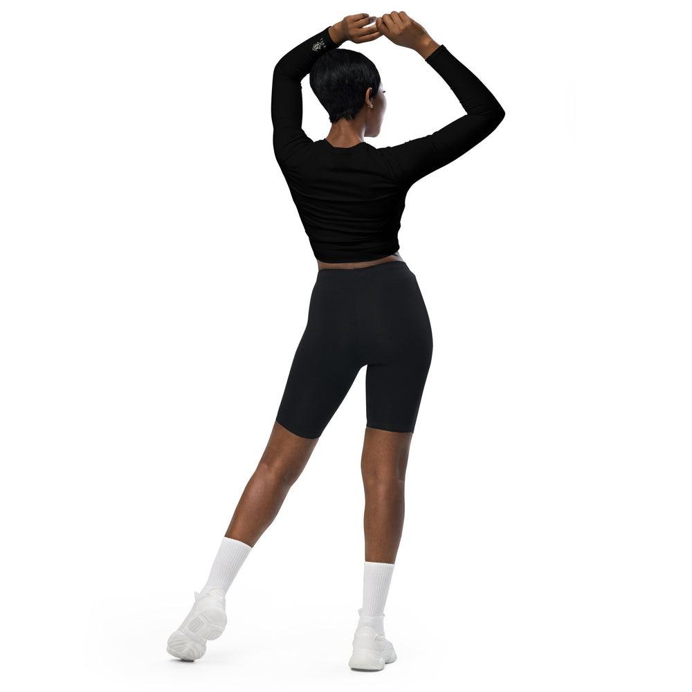 
                      
                        DuelFit long-sleeve crop top
                      
                    