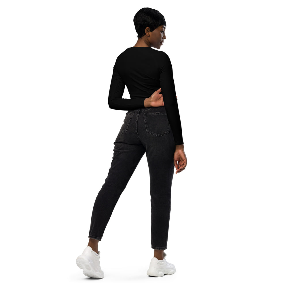 
                      
                        DuelFit long-sleeve crop top
                      
                    