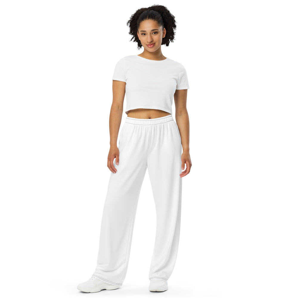 White wide-leg pants