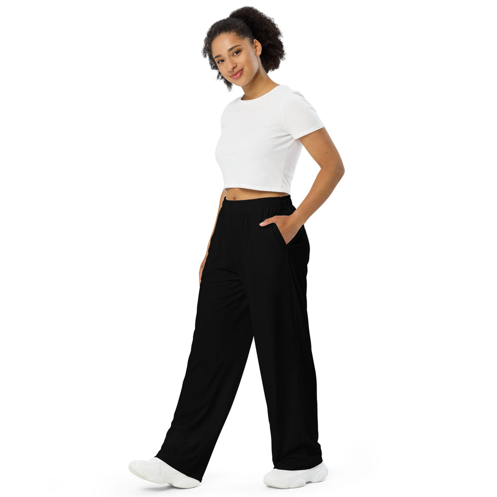 Black wide-leg pants