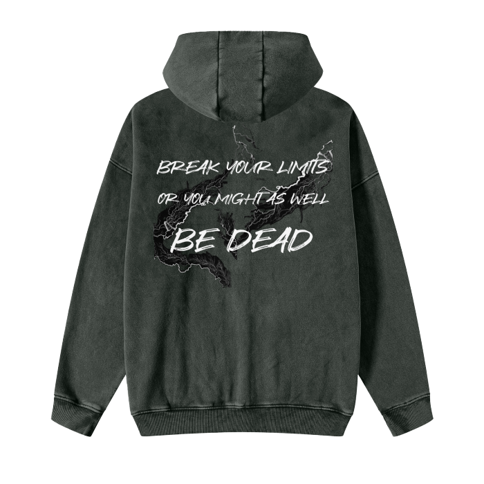 Break Your Limits Acid Washed Zip Up