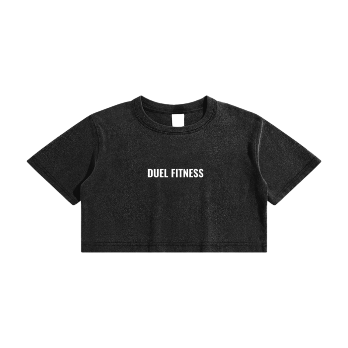 Duel Fitness Crop Top T-Shirt