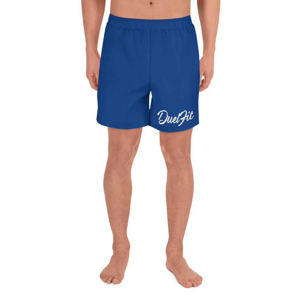 Blue DuelFit Signature Men's Athletic Shorts