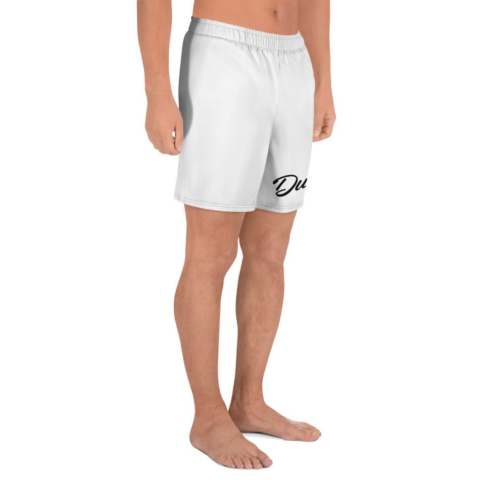 White DuelFit Signature Men's Athletic Shorts